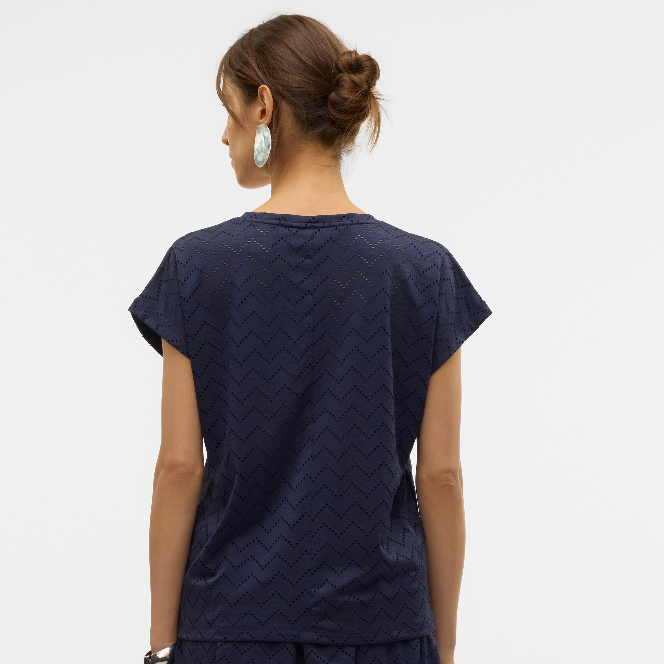 VERO MODA - T-SHIRT - THAS 10328120 - NAVY BLAZER
