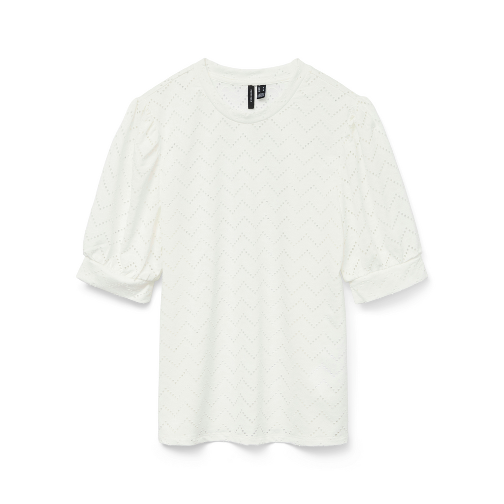 VERO MODA - T-SHIRT - THAS 10328121 - SNOW WHITE