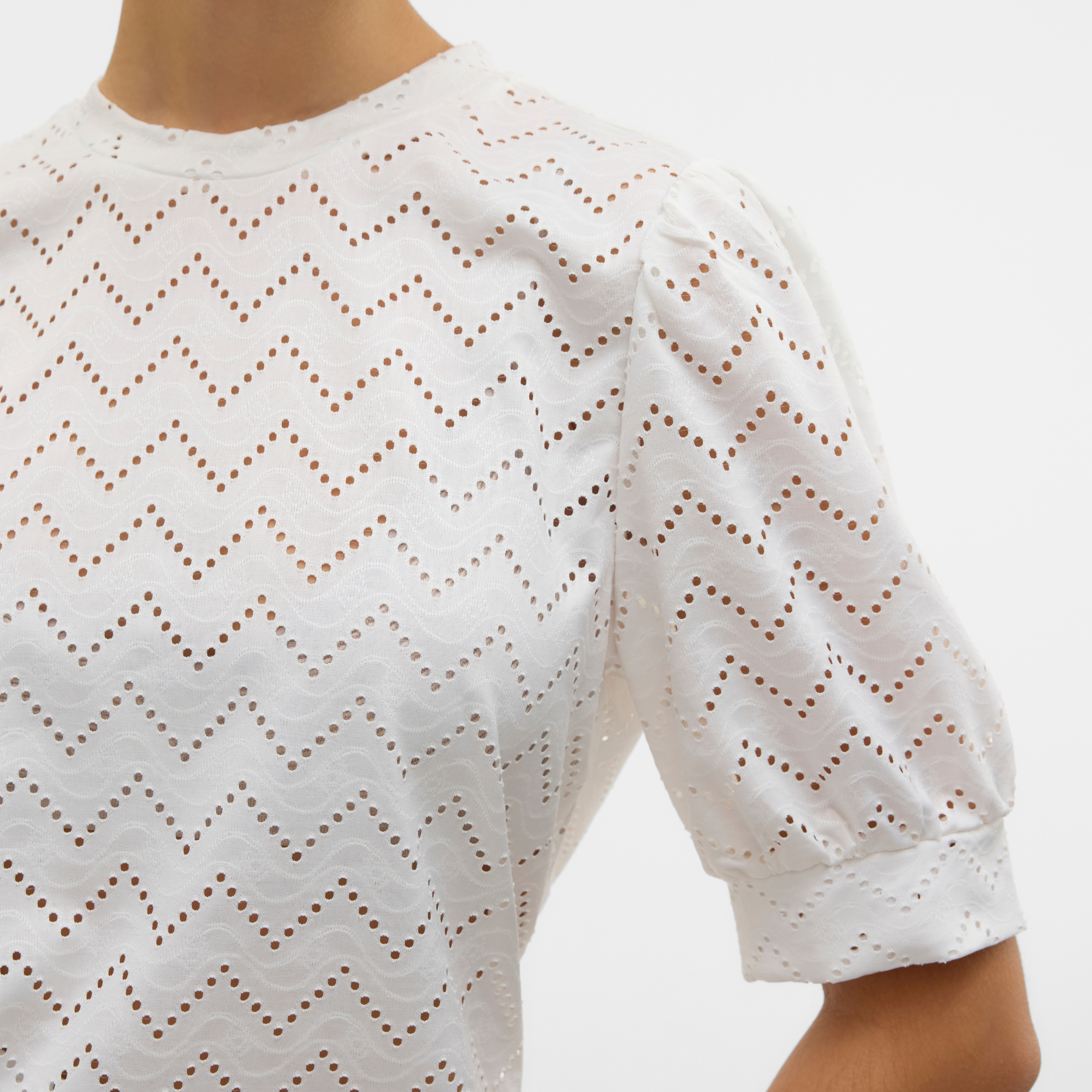 VERO MODA - T-SHIRT - THAS 10328121 - SNOW WHITE