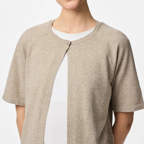 PIECES - CARDIGAN - BREE 17158717 - CROCKERY MELANGE