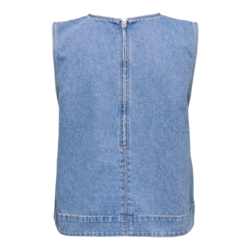 ONLY - TOP - DORSI 15344091 - LIGHT BLUE DENIM
