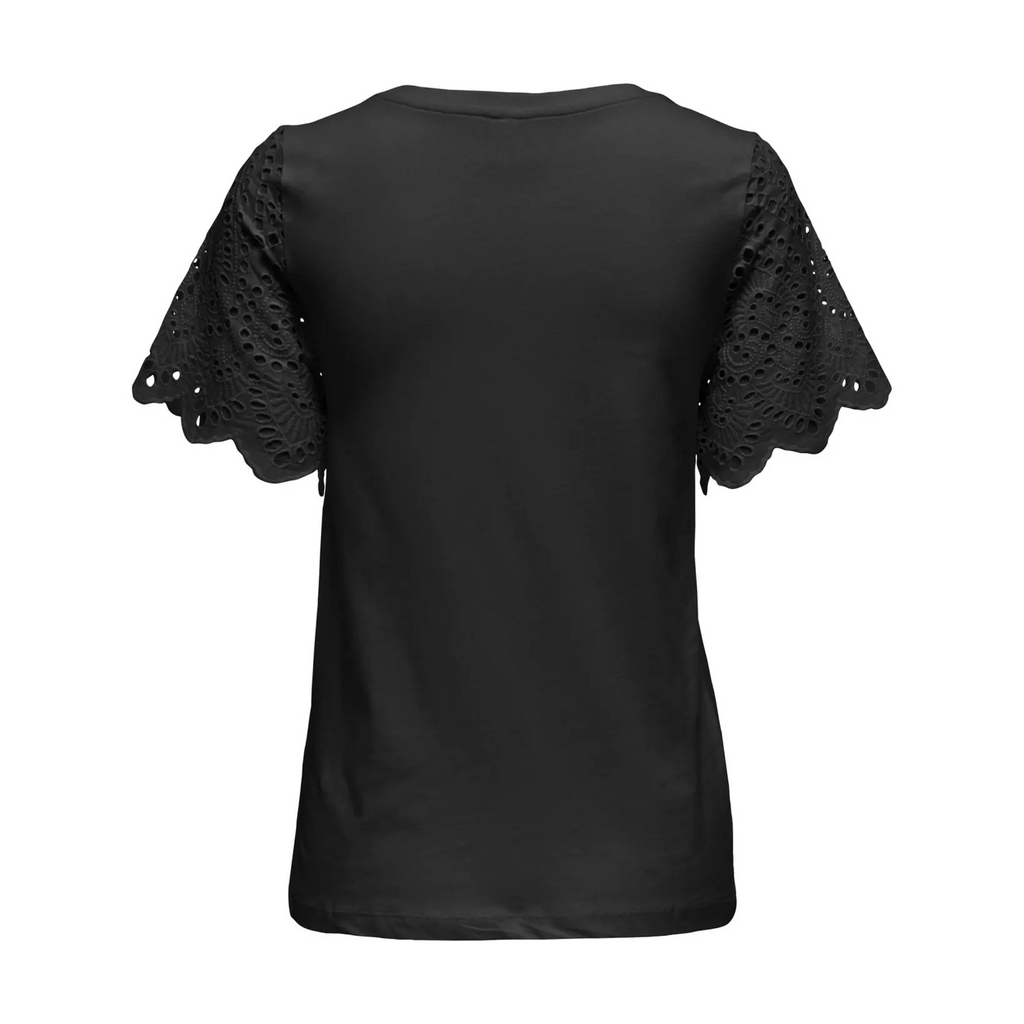 ONLY - T-SHIRT - EBBA 15324887 - BLACK/RILLY FLOWERY