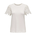 ONLY - T-SHIRT - EBBA 15324887 - CLOUD DANCER/RILLY FLOWERY