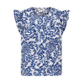 ONLY - TOP - AMANDA CHANEE CAP 15350007 - CLOUD DANCER/ESTATE BLUE