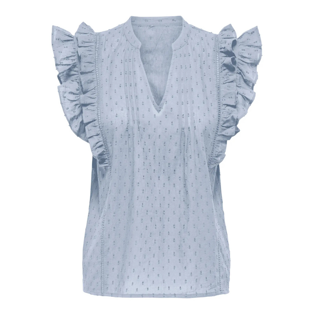 ONLY - TOP - RAINA 15365888 - SOFT CHAMBRAY