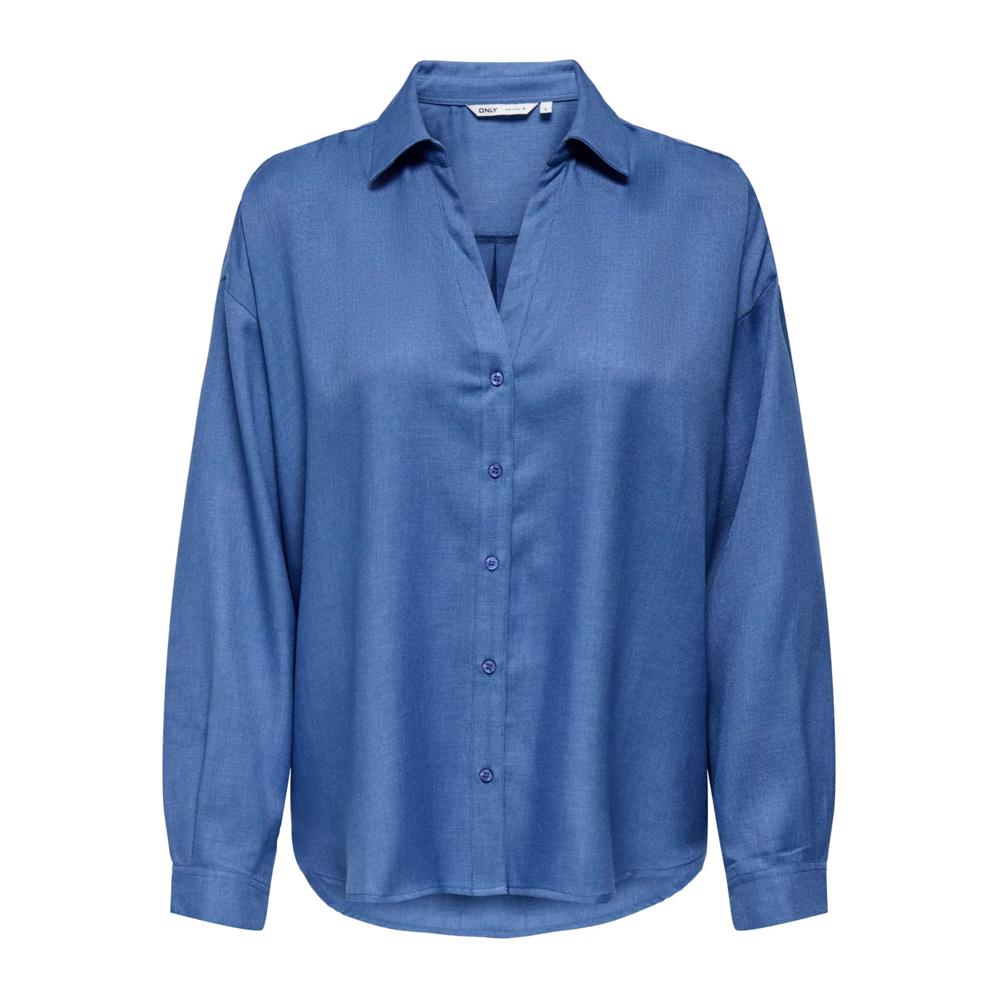 ONLY - SKJORTE - HARRIET 15344161 - TRUE NAVY MELANGE