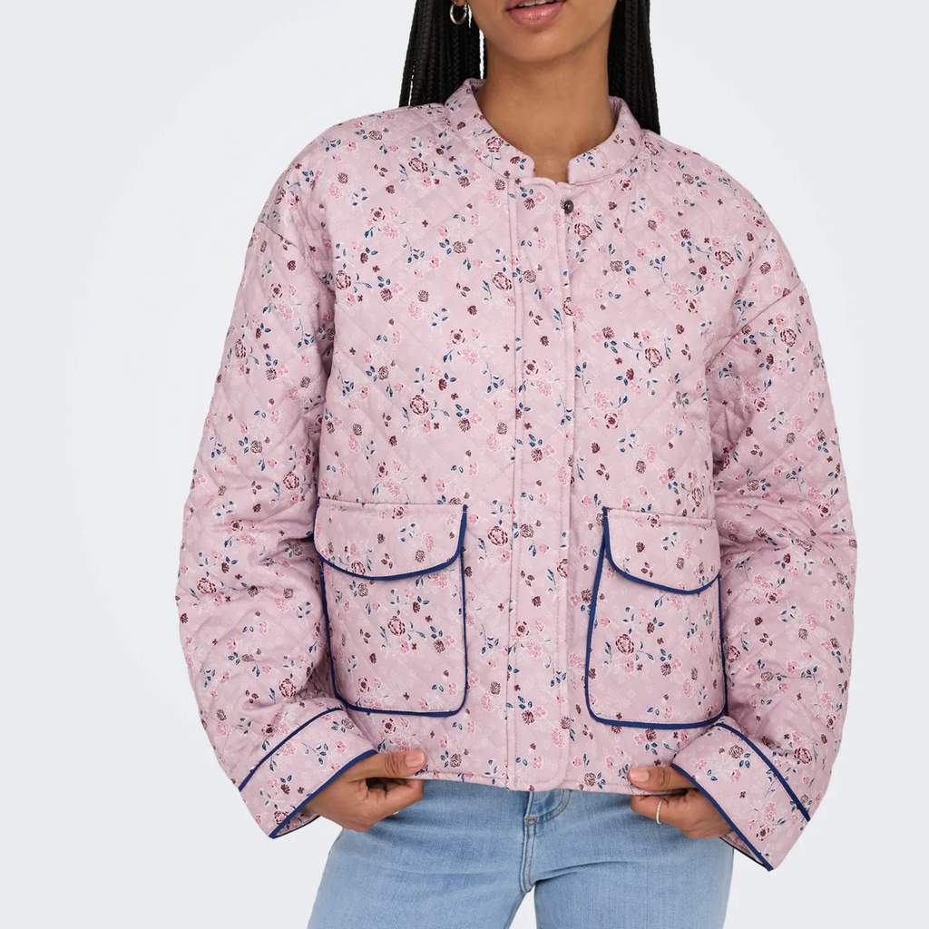 ONLY - JAKKE - HALLIE 15328523 - PALE MAUVE FLOWERS
