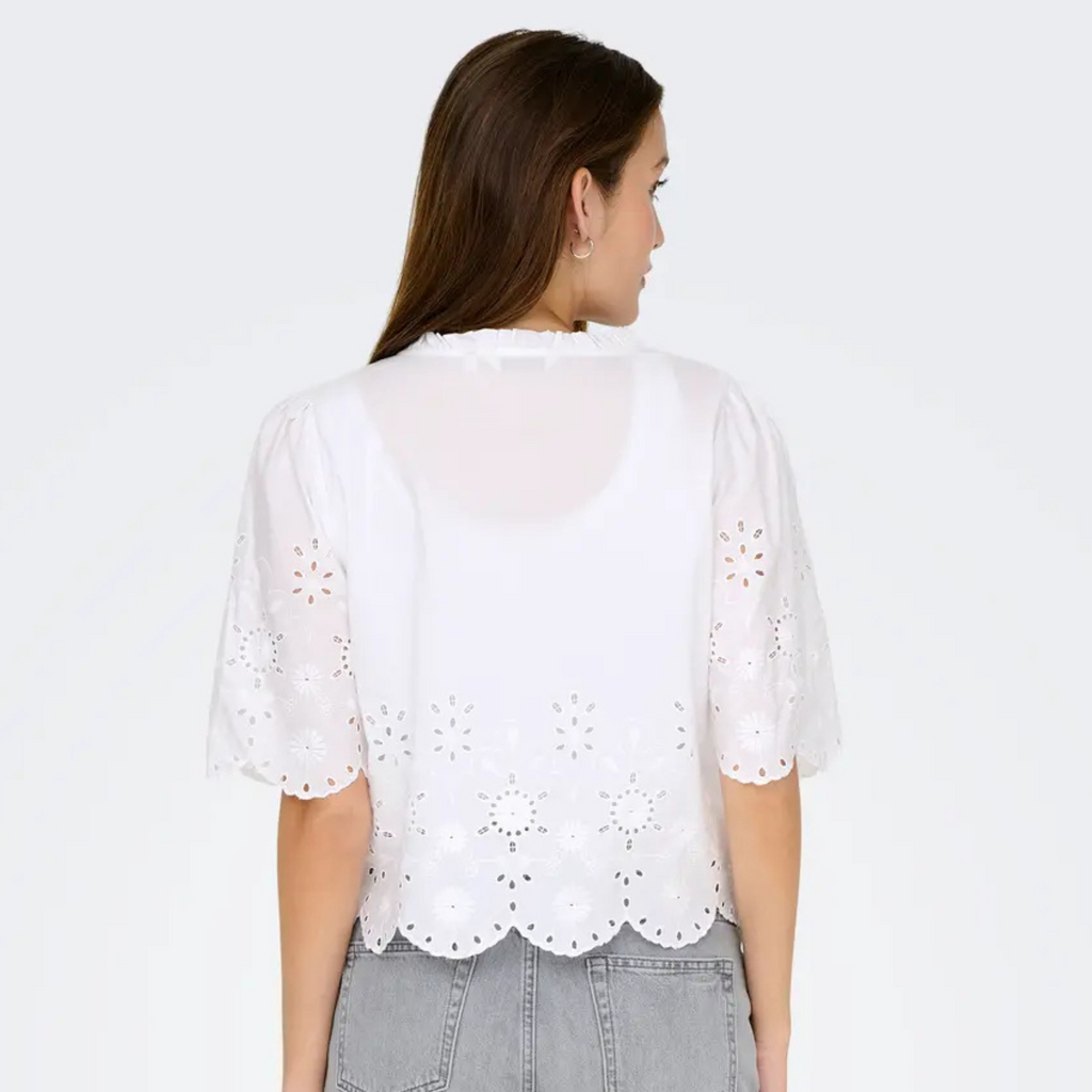 ONLY - BLUSE - MIFFY 15364399 - CLOUD DANCER