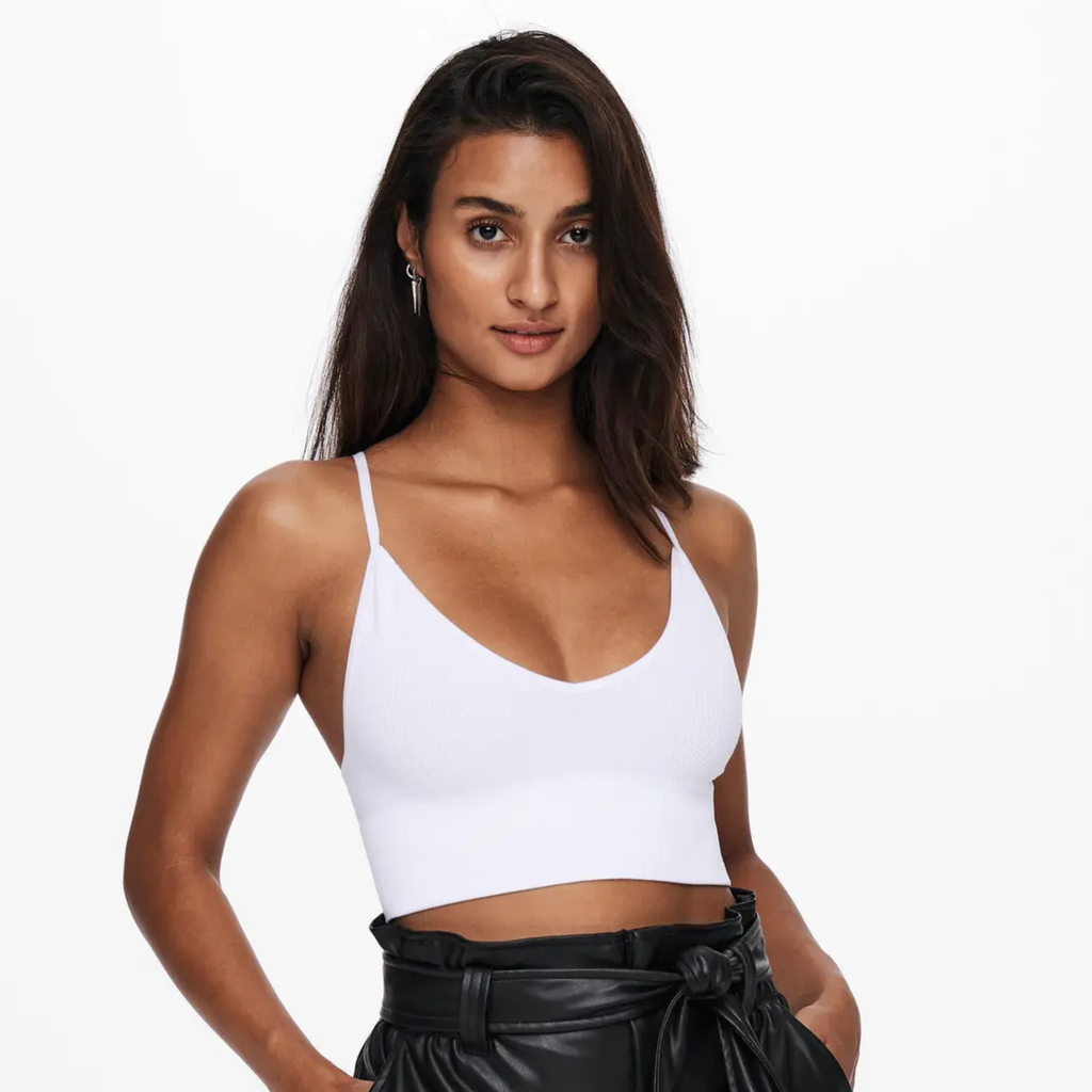 ONLY - BH - VICKY RIB SEAMLESS 15201539 - BRIGHT WHITE