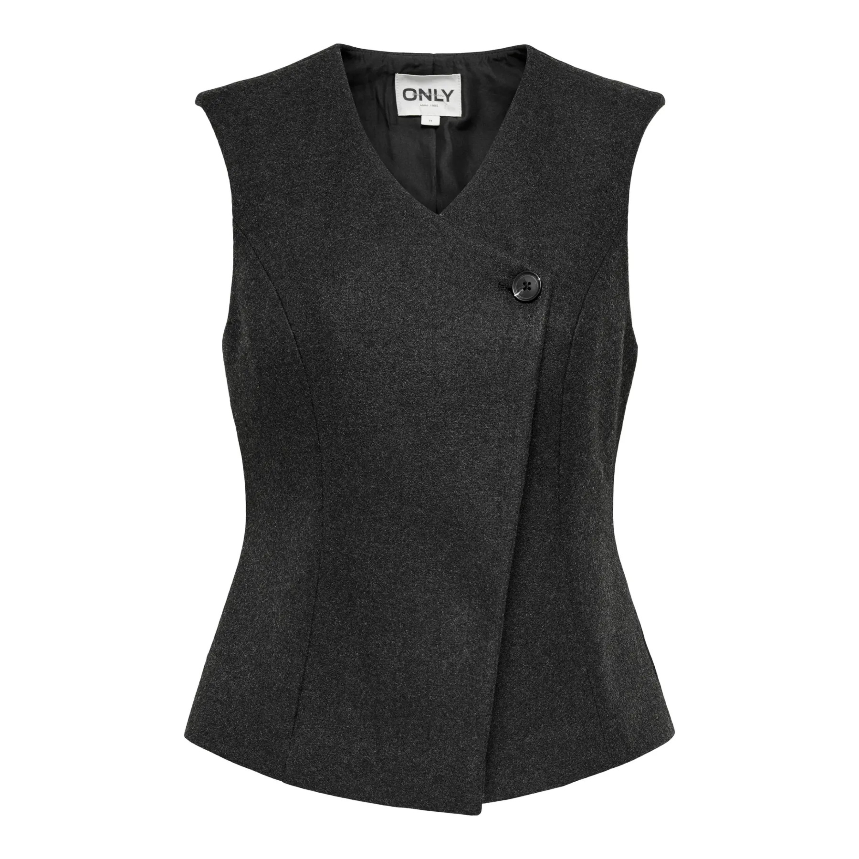 ONLY - VEST - MAIKA 15365803 - DARK GREY MELANGE