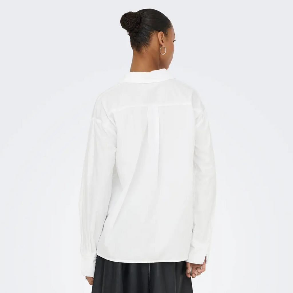 ONLY - SKJORTE - PANAMA 15355828 - BRIGHT WHITE/SEQUINS