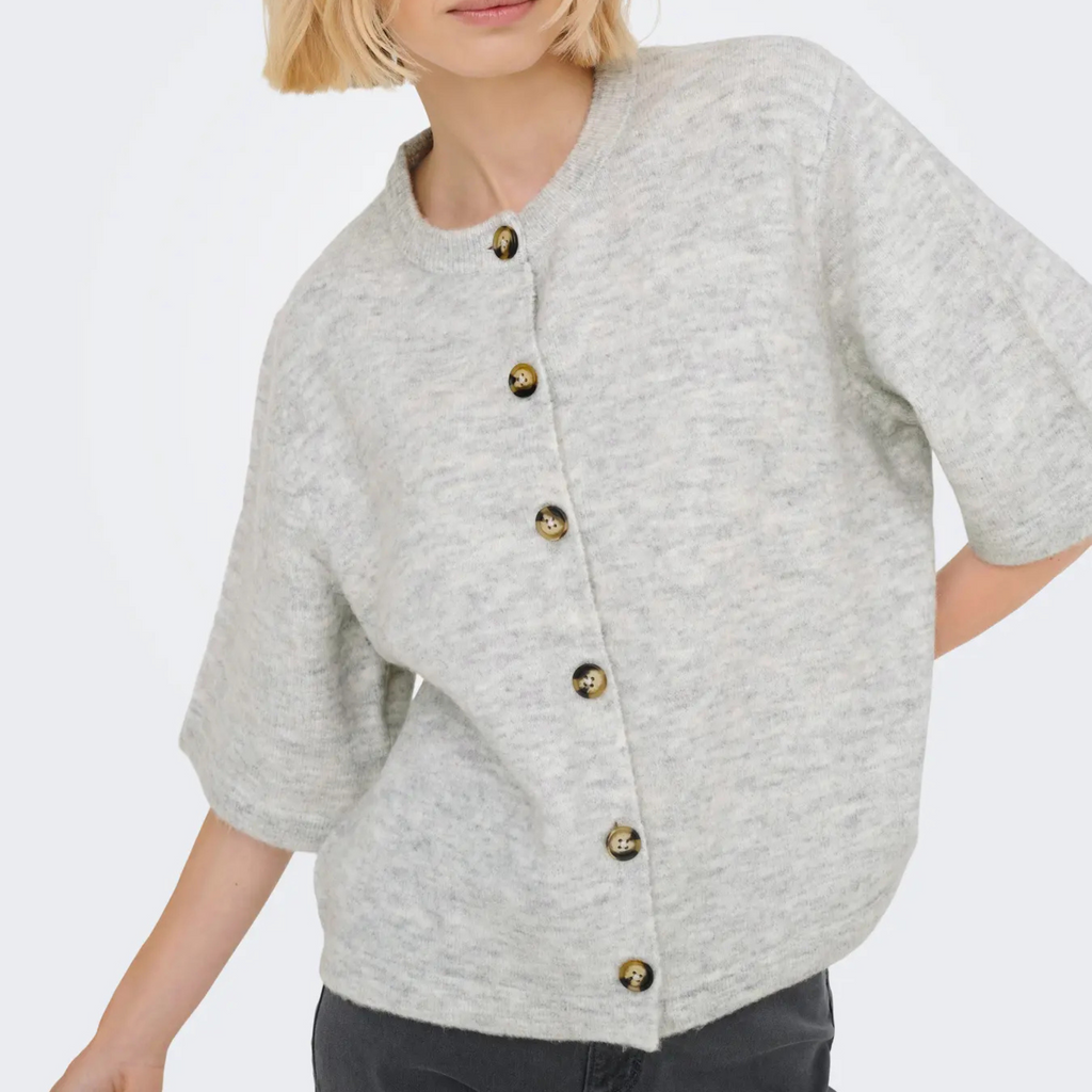 ONLY - CARDIGAN - CAMILLA 15348772 - LIGHT GREY MELANGE