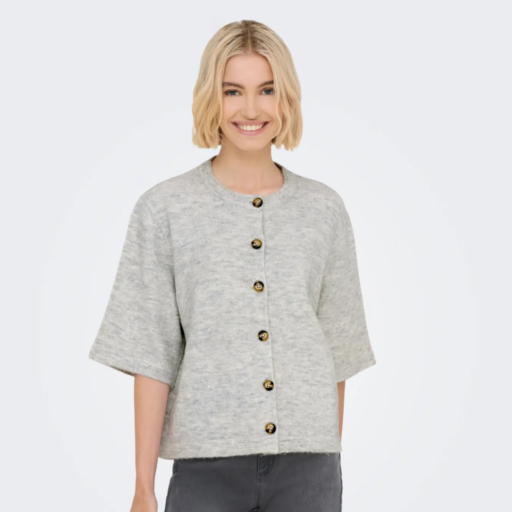 ONLY - CARDIGAN - CAMILLA 15348772 - LIGHT GREY MELANGE
