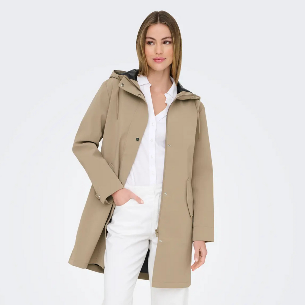 ONLY - REGNJAKKE - SIA 15361318 - SILVER MINK