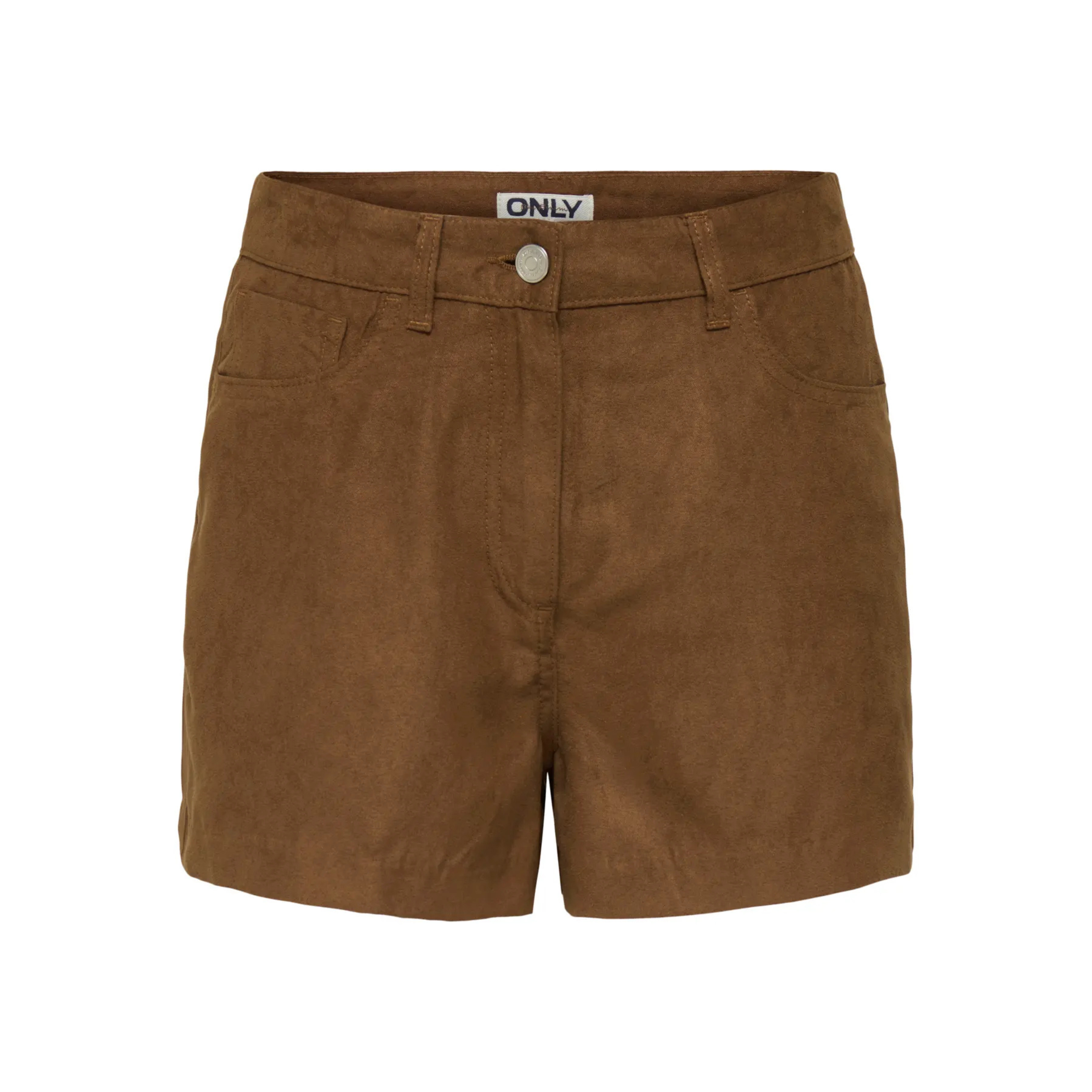 ONLY - SHORTS - SANDI FAUX SUEDE 15360612 - TOFFEE