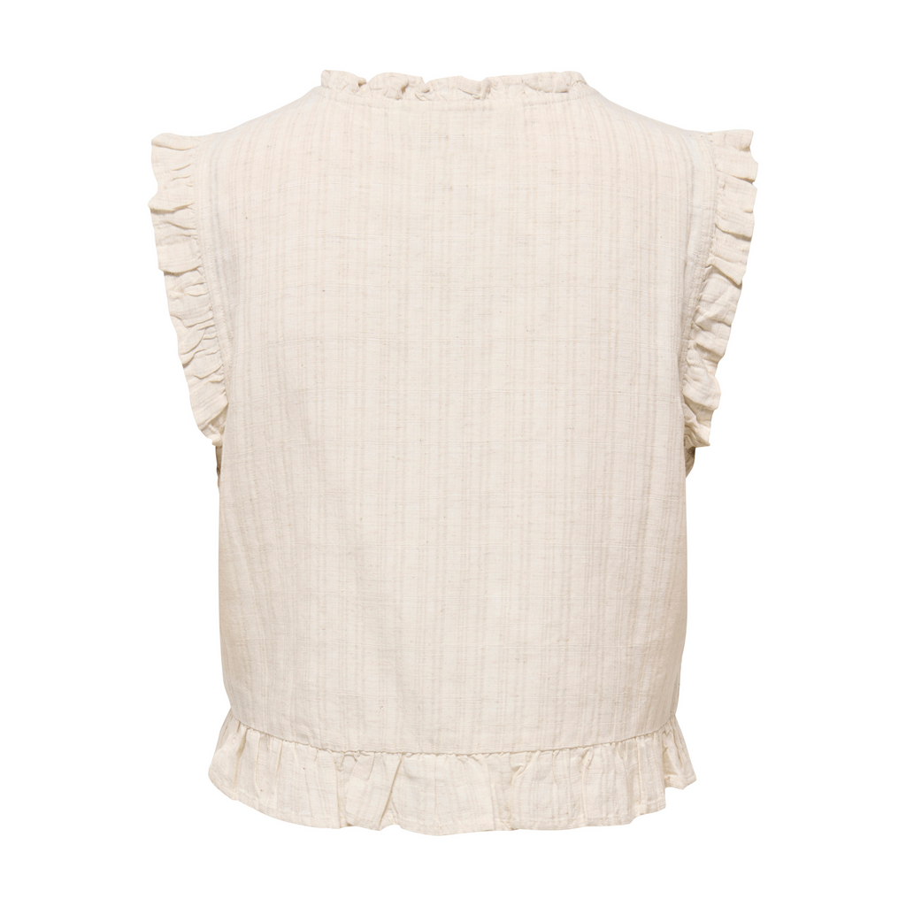 ONLY - TOP - ELLIE 15372420 - PUMICE STONE
