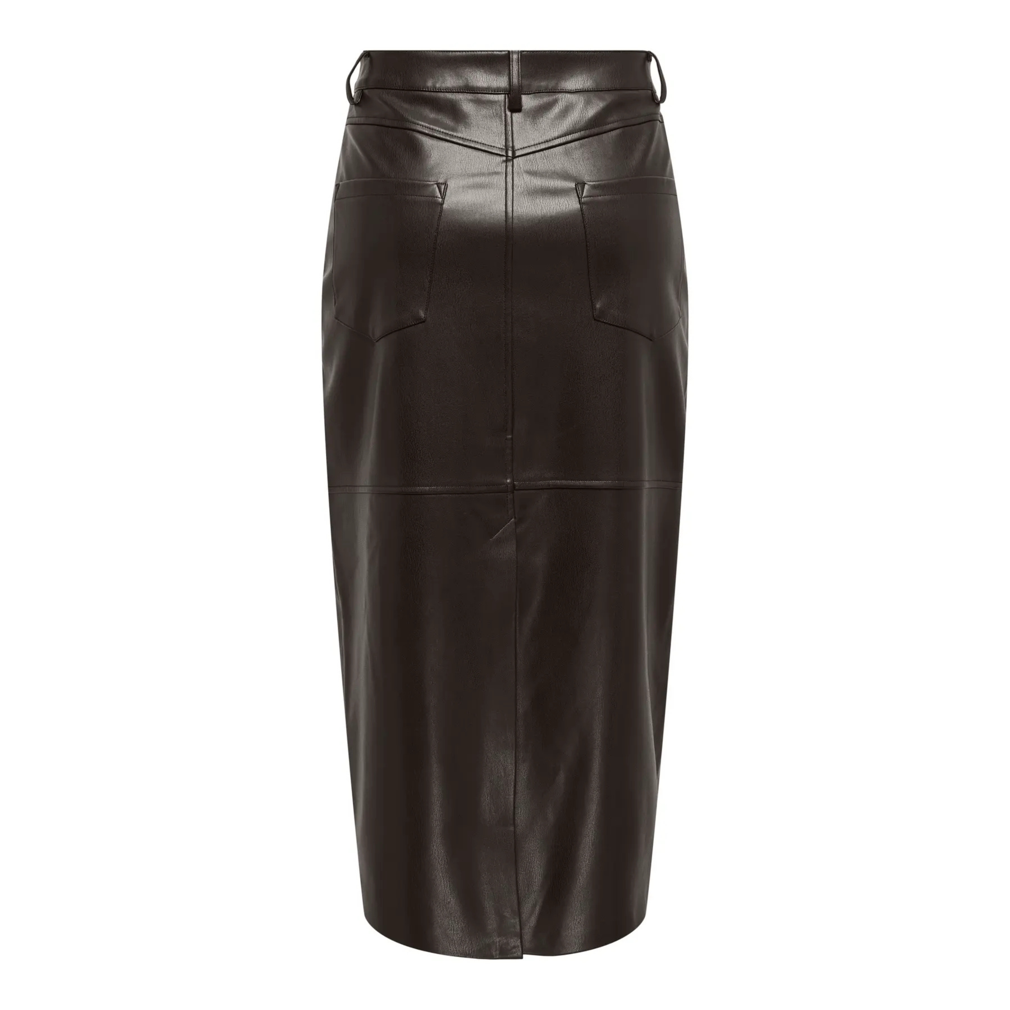 ONLY - NEDERDEL - VERONA FAUX LEATHER 15372420 - CHOCOLATE TORTE