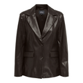 ONLY - BLAZER - VERONA FAUX LEATHER 15350362 - CHOCOLATE TORTE