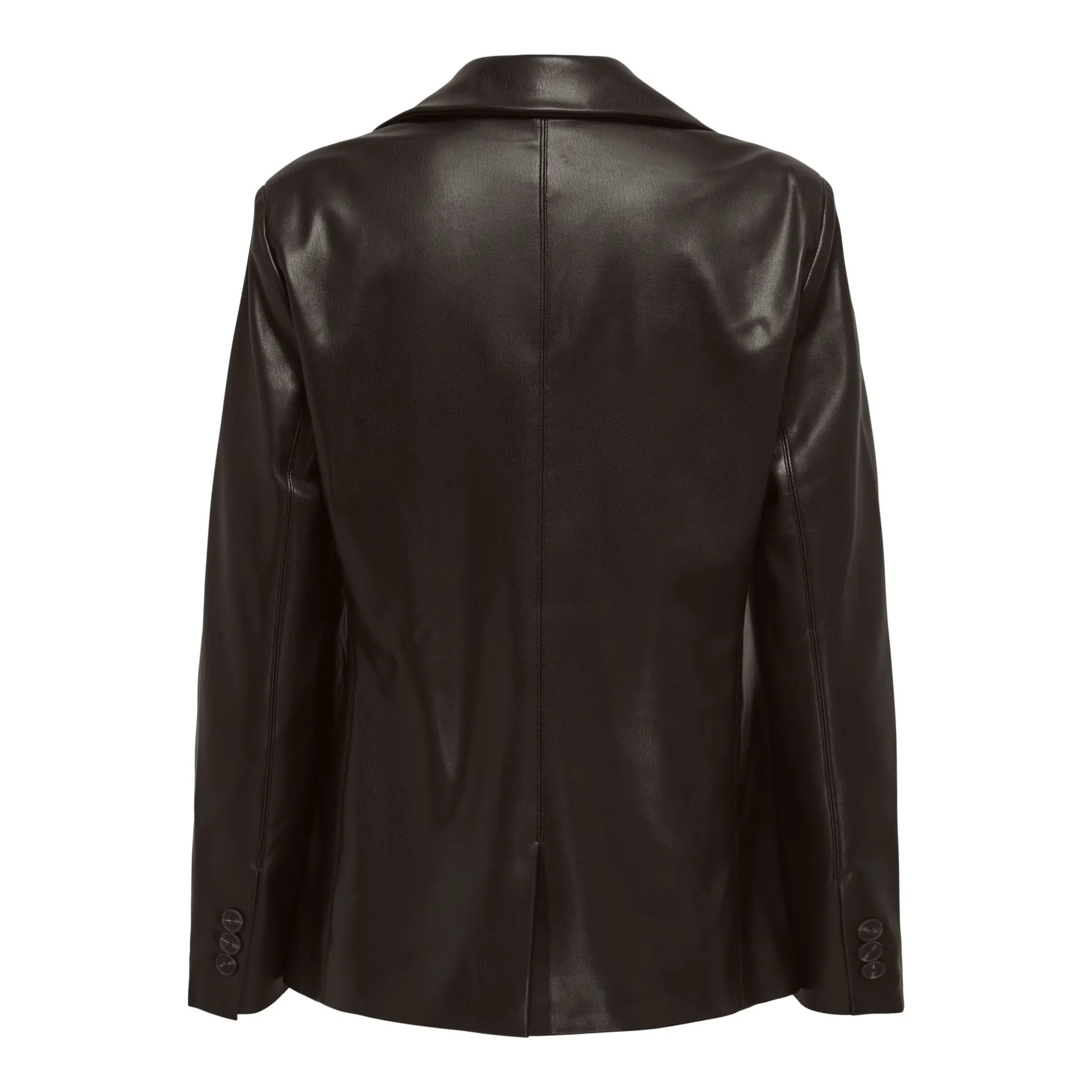 ONLY - BLAZER - VERONA FAUX LEATHER 15350362 - CHOCOLATE TORTE