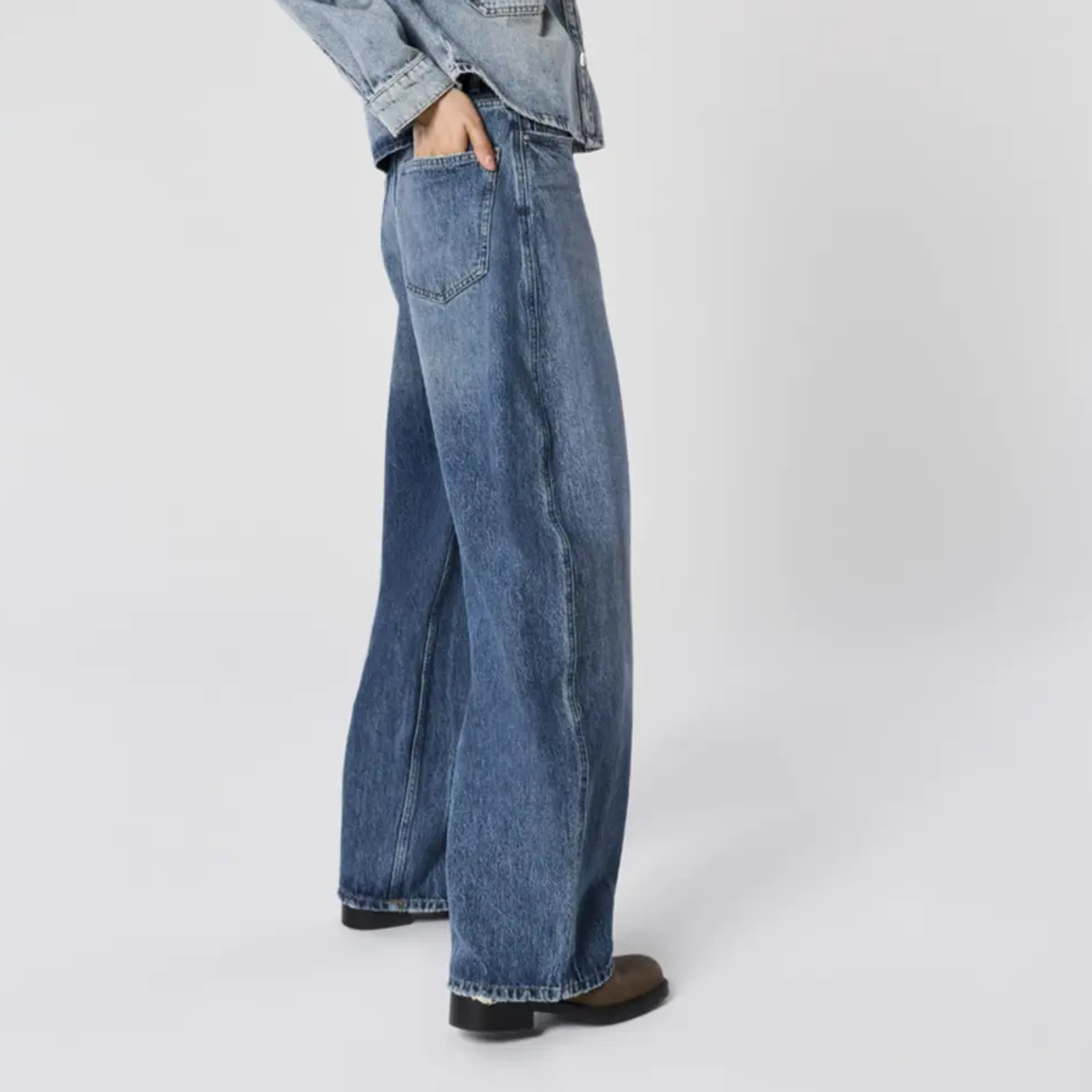 ONLY - JEANS - TAYLOR BARREL 15352198 - DARK BLUE DENIM