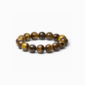 SOÏ - KRYSTAL ARMBÅND - CHUNKY TIGER EYE 12 MM.