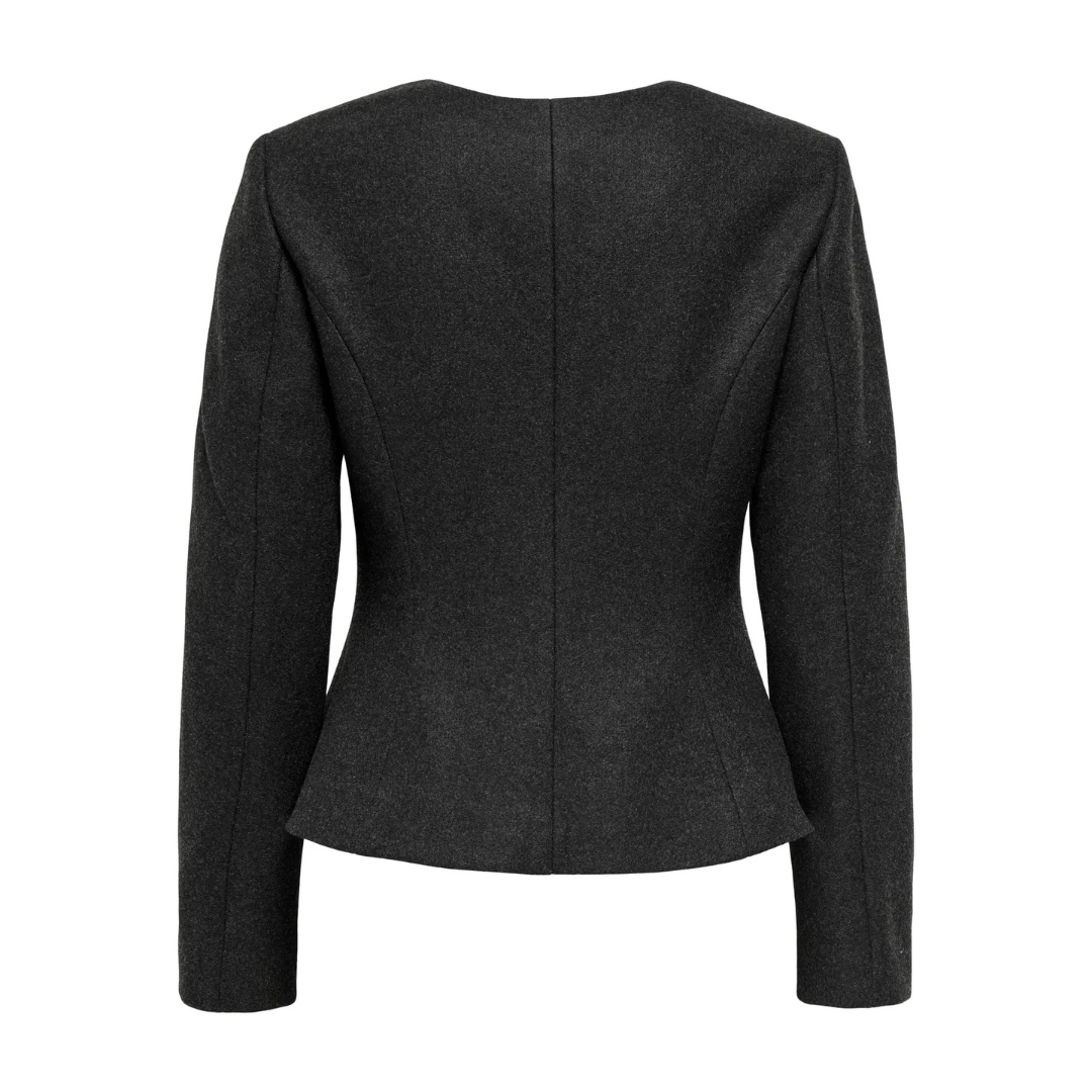 ONLY - JAKKE - MAIKA ASYM FIT 15365802 - DARK GREY MELANGE