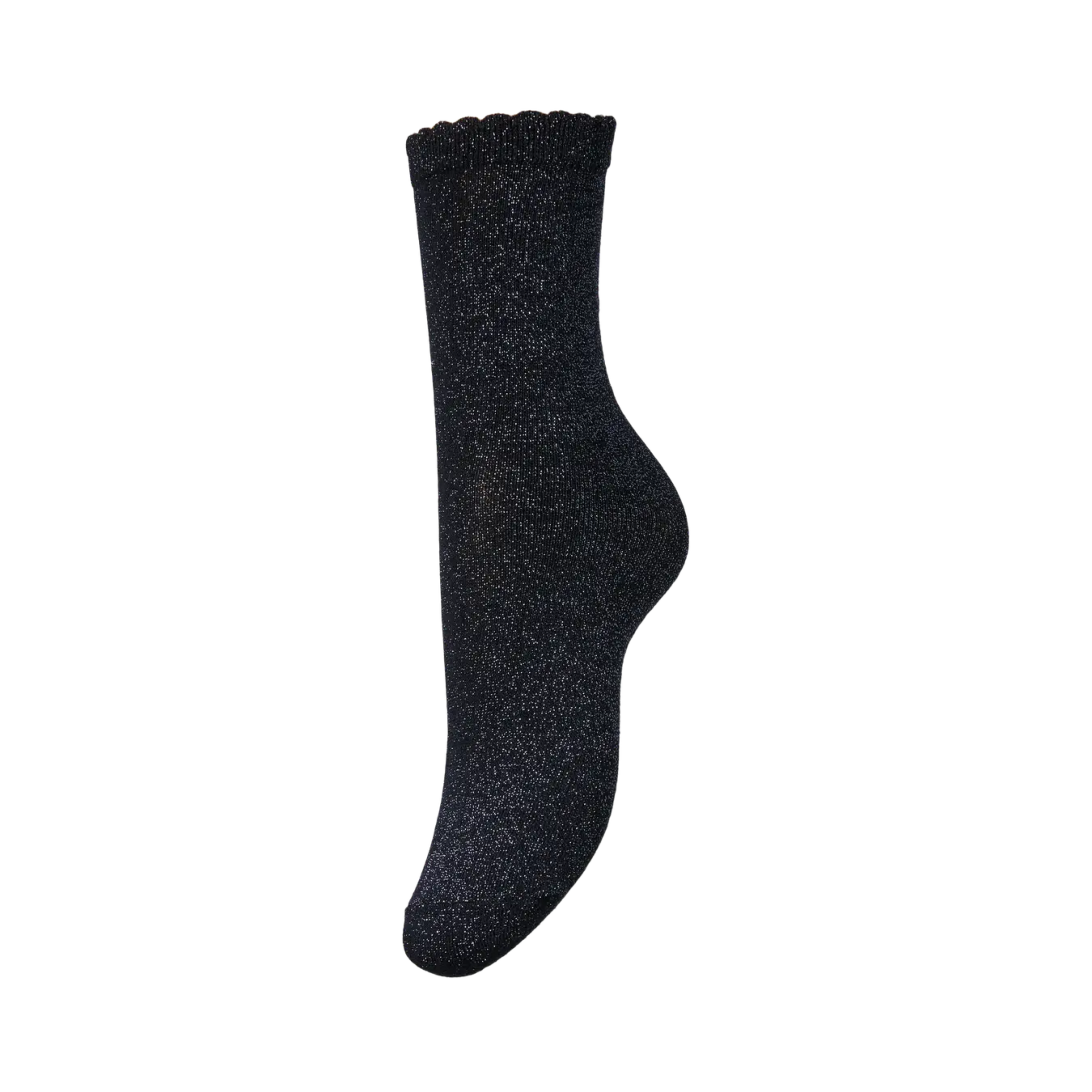 PIECES - GLIMMERSTRØMPE - SEBBY 17078534 - SKY CAPTAIN/TONED LUREX