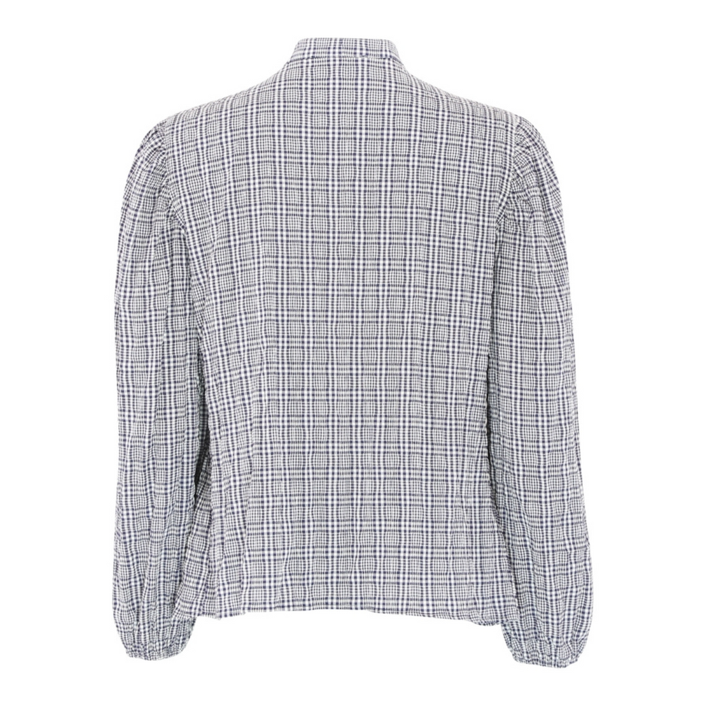 CONTINUE - SKJORTE - CHLOE SMOCK 14998 - BLUE CHECK