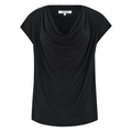 SOFT REBELS - TOP - ELLA DRAPED SR625-302 - SORT