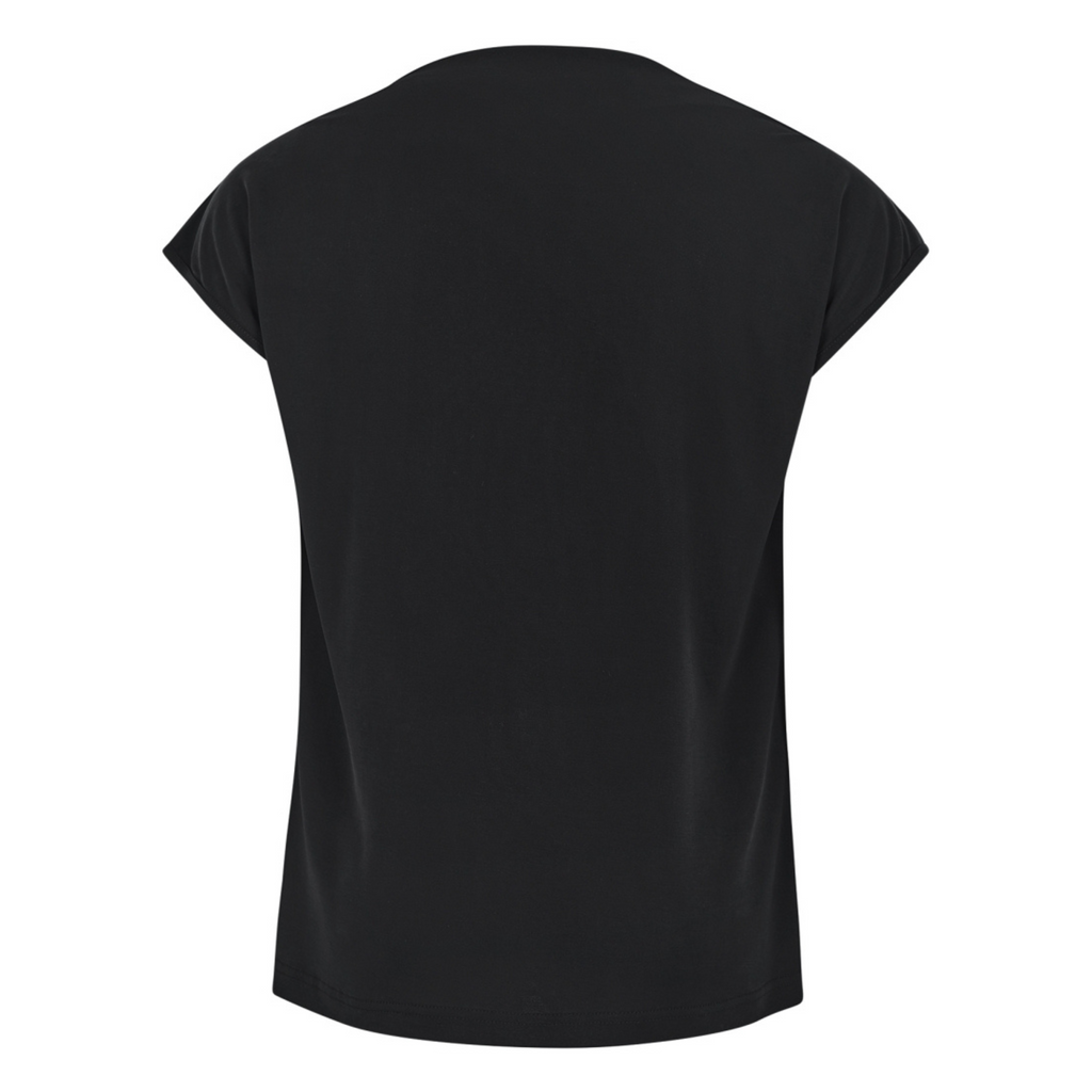 SOFT REBELS - TOP - ELLA DRAPED SR625-302 - SORT