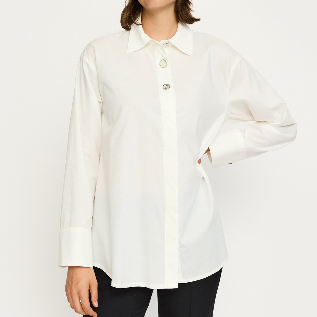 SOFT REBELS - SKJORTE - KIANA SR625-719 - SNOW WHITE
