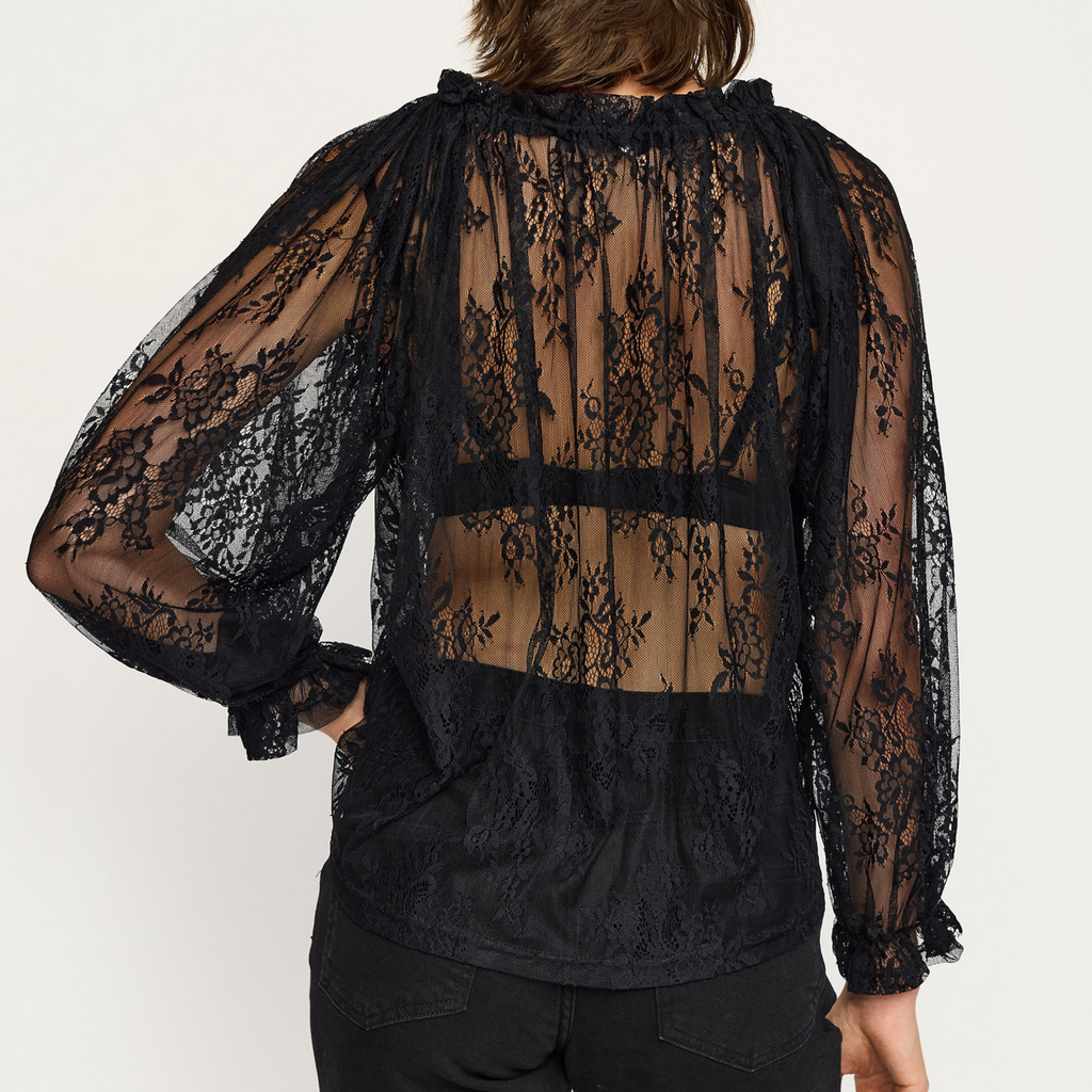 SOFT REBELS - BLUSE - LAUREL SR625-715 - SORT