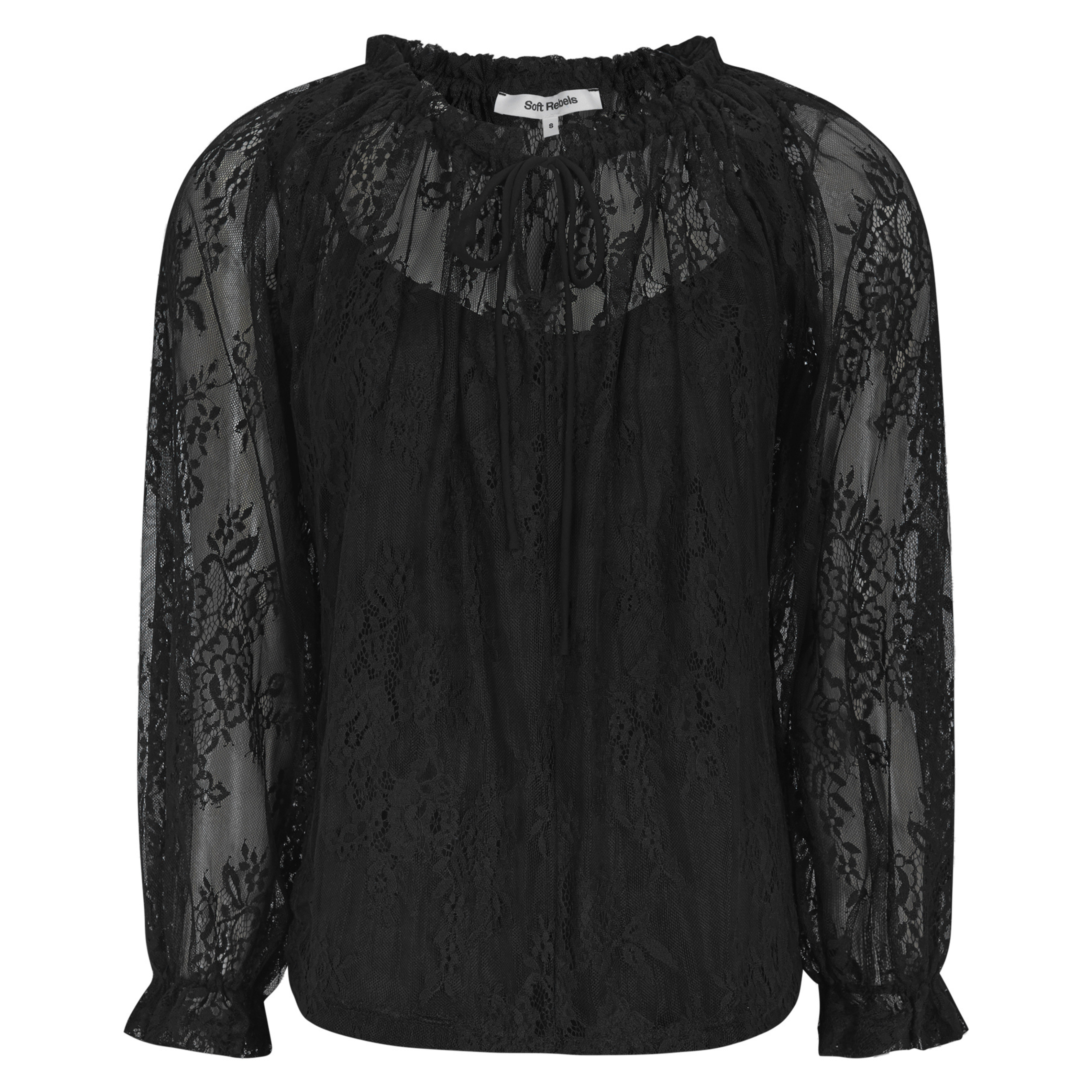 SOFT REBELS - BLUSE - LAUREL SR625-715 - SORT