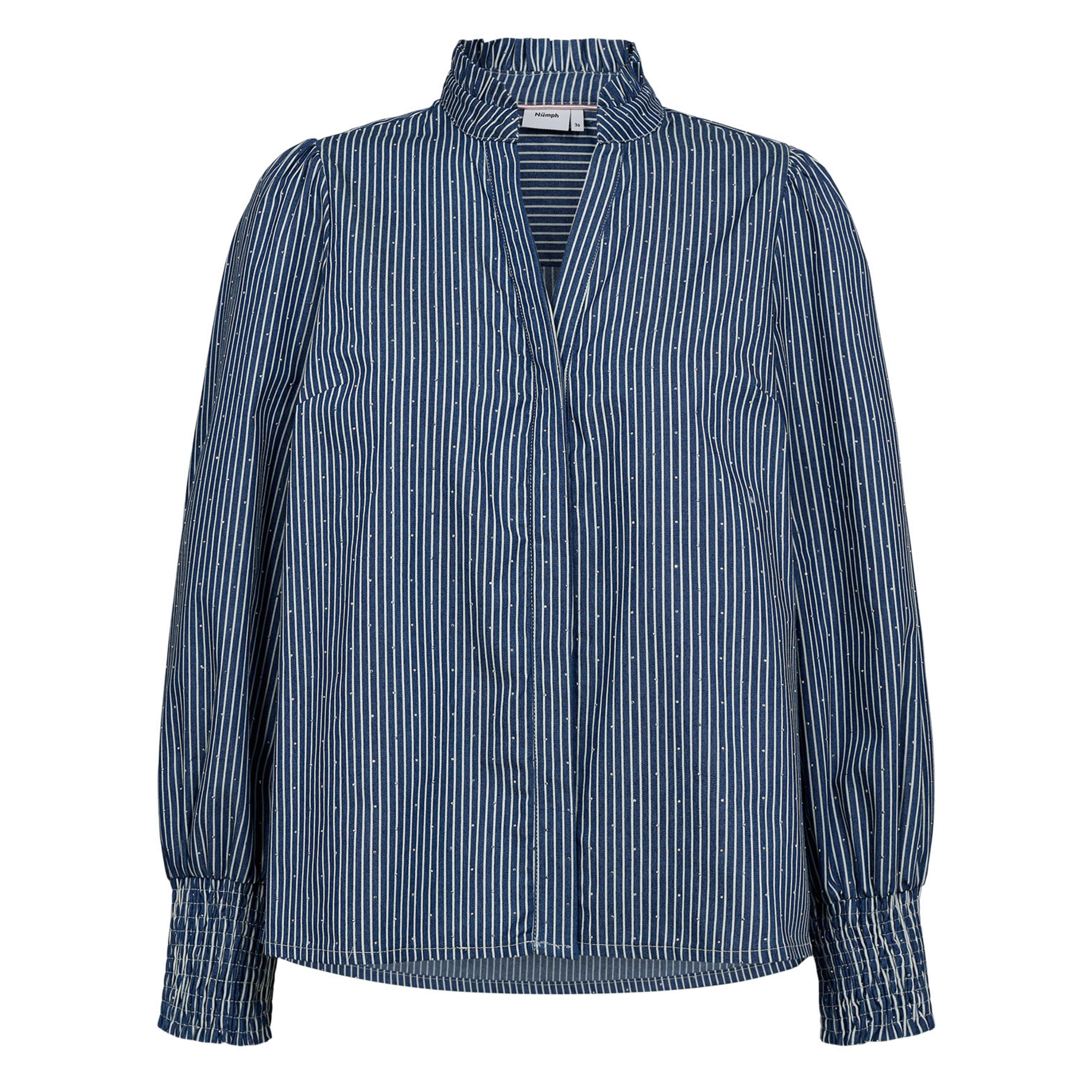 NÜMPH - SKJORTE - EMILIE 706165 - MEDIUM BLUE DENIM