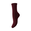 PIECES - GLIMMERSTRØMPE - SEBBY 17078534 - TAWNY PORT/TONED LUREX