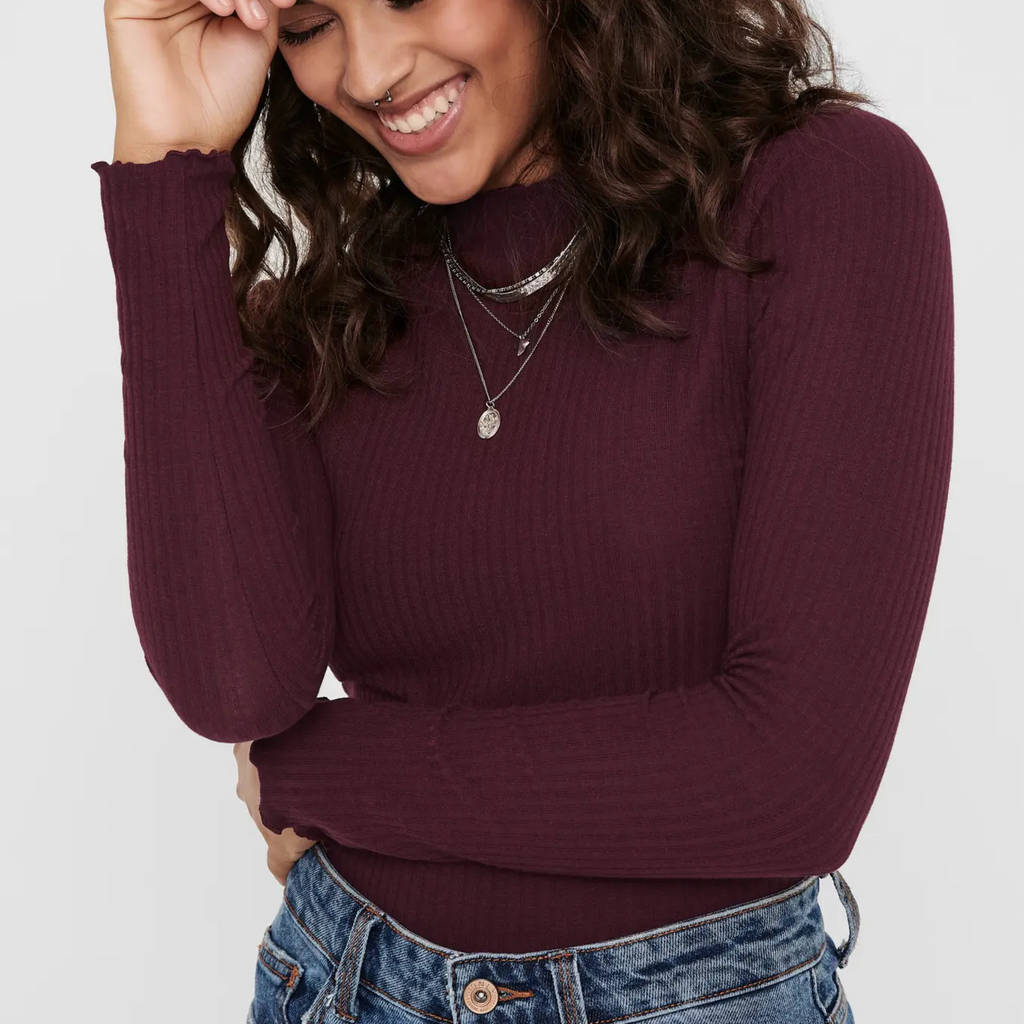 ONLY - BLUSE - EMMA 15180040 - MADDER BROWN