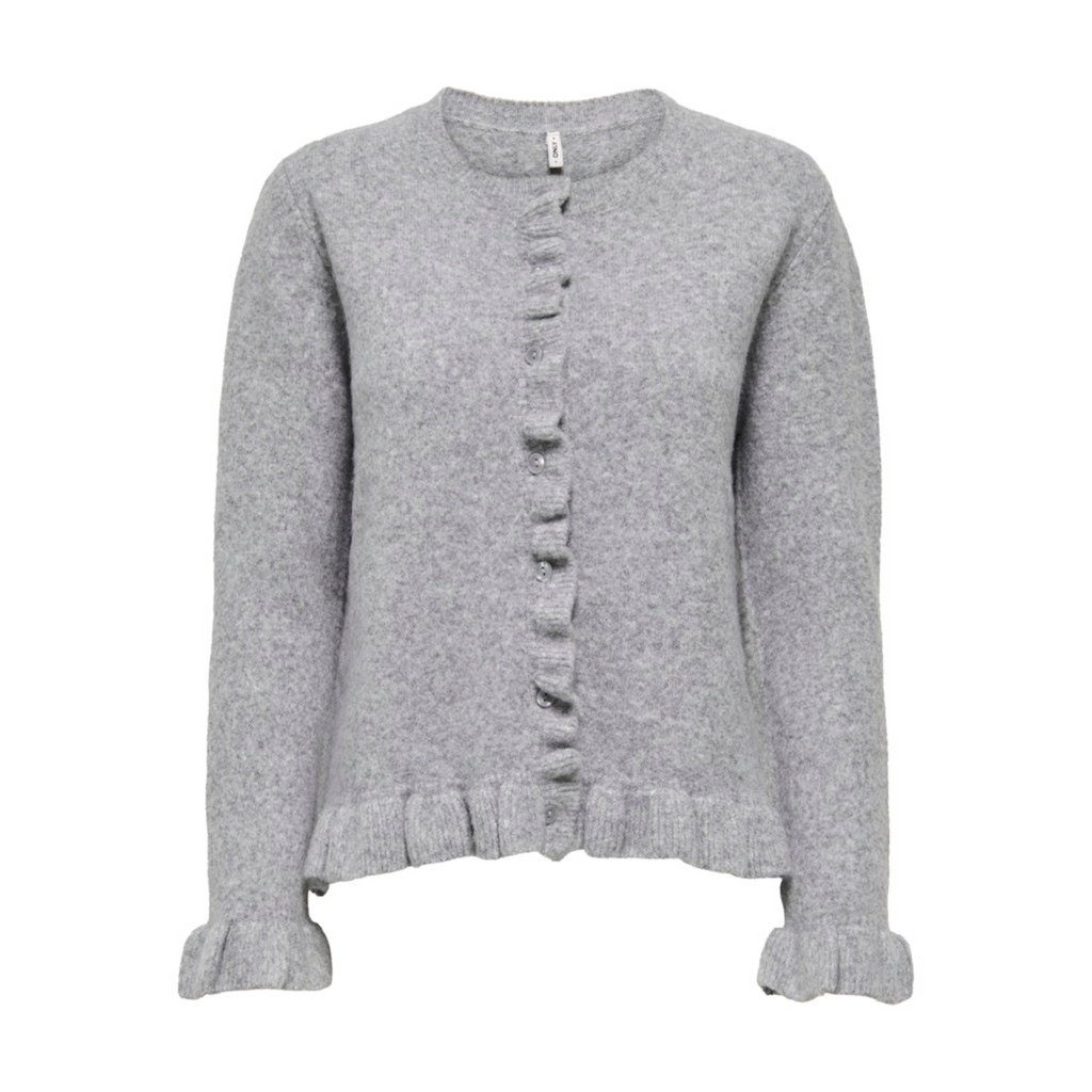 ONLY - CARDIGAN - RIMA 15363415 - LIGHT GREY MELANGE
