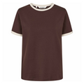 SOFT REBELS - T-SHIRT - HELLA CONTRAST SR525-315 - COFFEE BEAN