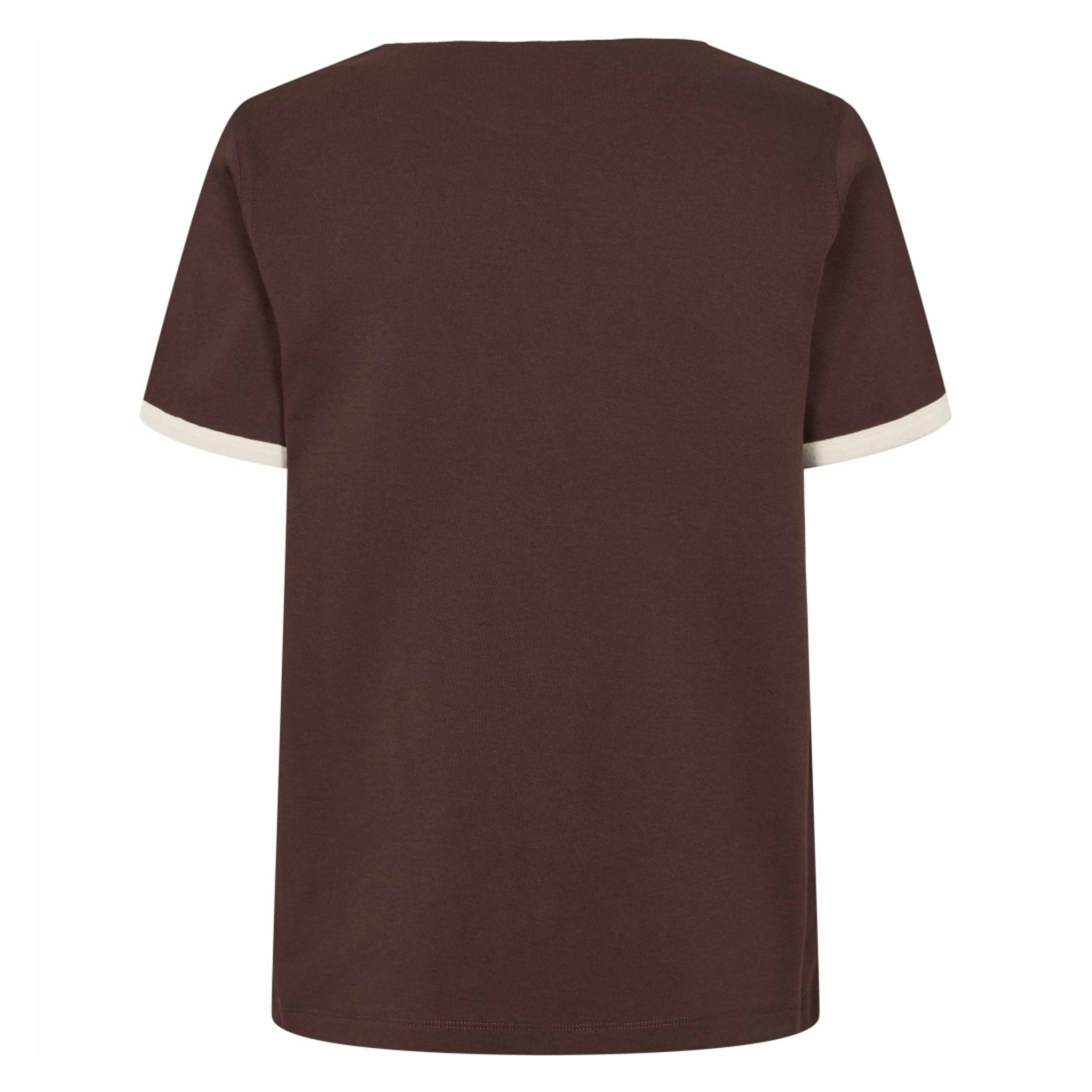 SOFT REBELS - T-SHIRT - HELLA CONTRAST SR525-315 - COFFEE BEAN