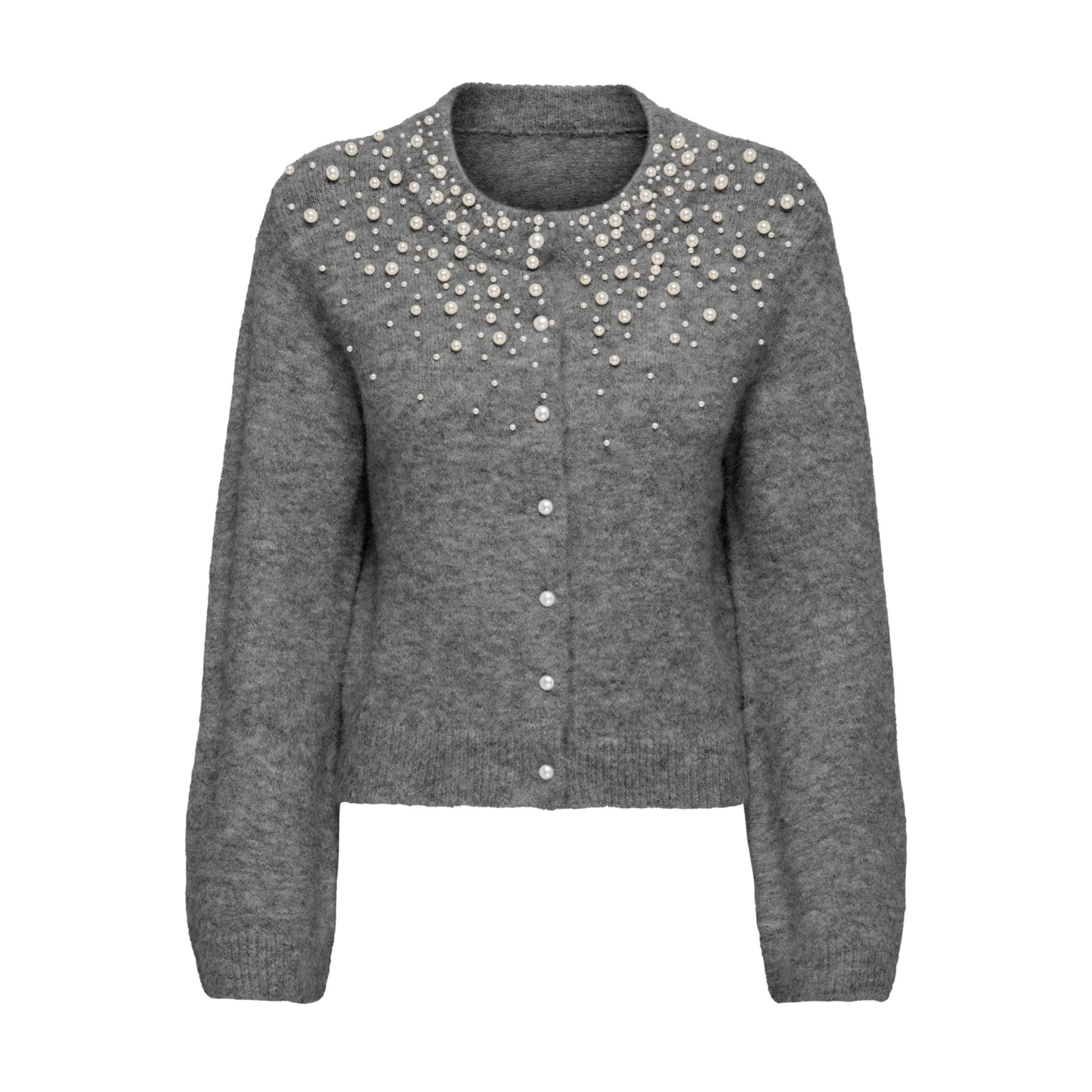 ONLY - CARDIGAN - MIGGIE 15375519 - MEDIUM GREY MELANGE