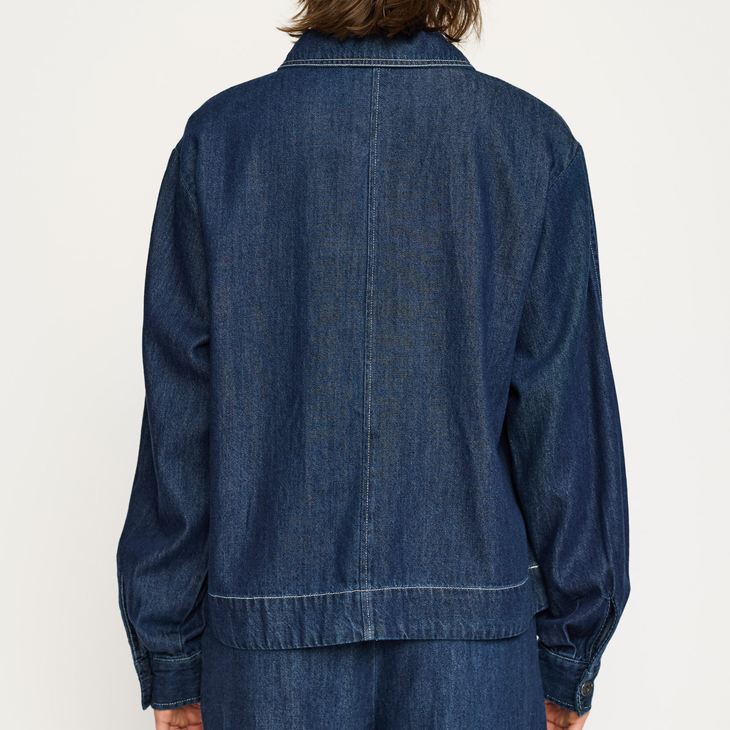 SOFT REBELS - SKJORTE - PORTIA SR525-806 - DARK BLUE DENIM
