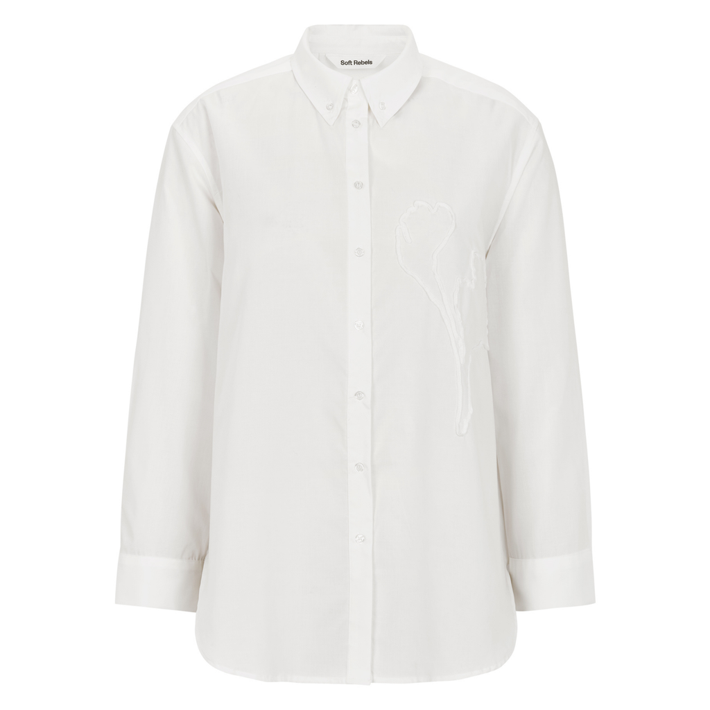 SOFT REBELS - SKJORTE - TIFFANY SR525-721 - SNOW WHITE