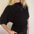 CONTINUE - BLUSE - JESSIE 15097 - BLACK LUREX