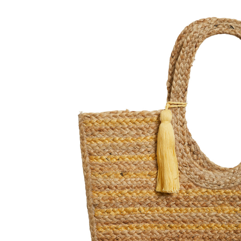 VILA - JUTE BAG - MARIAH 14094547 - NATURE/CORNSILK STRIPES