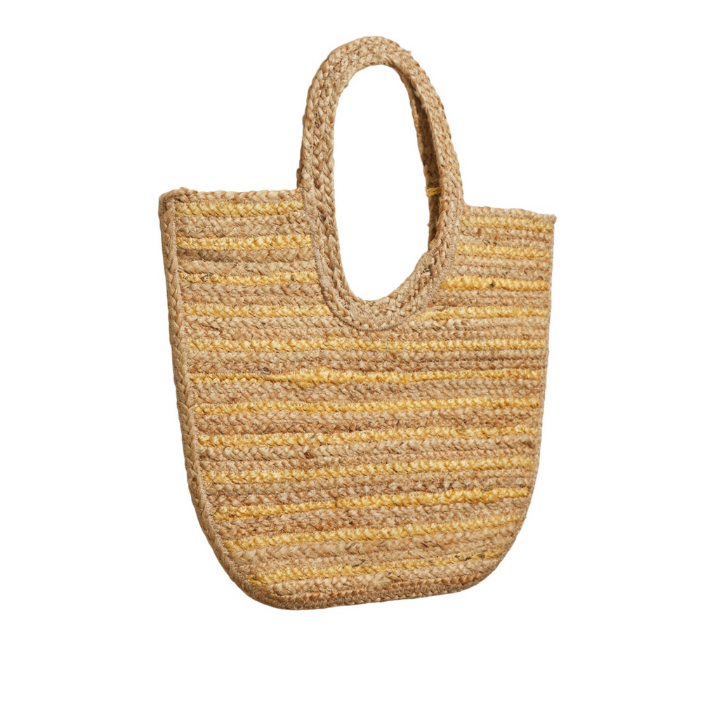 VILA - JUTE BAG - MARIAH 14094547 - NATURE/CORNSILK STRIPES