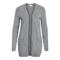 VILA - CARDIGAN - RIL 14044041 - MEDIUM GREY MELANGE