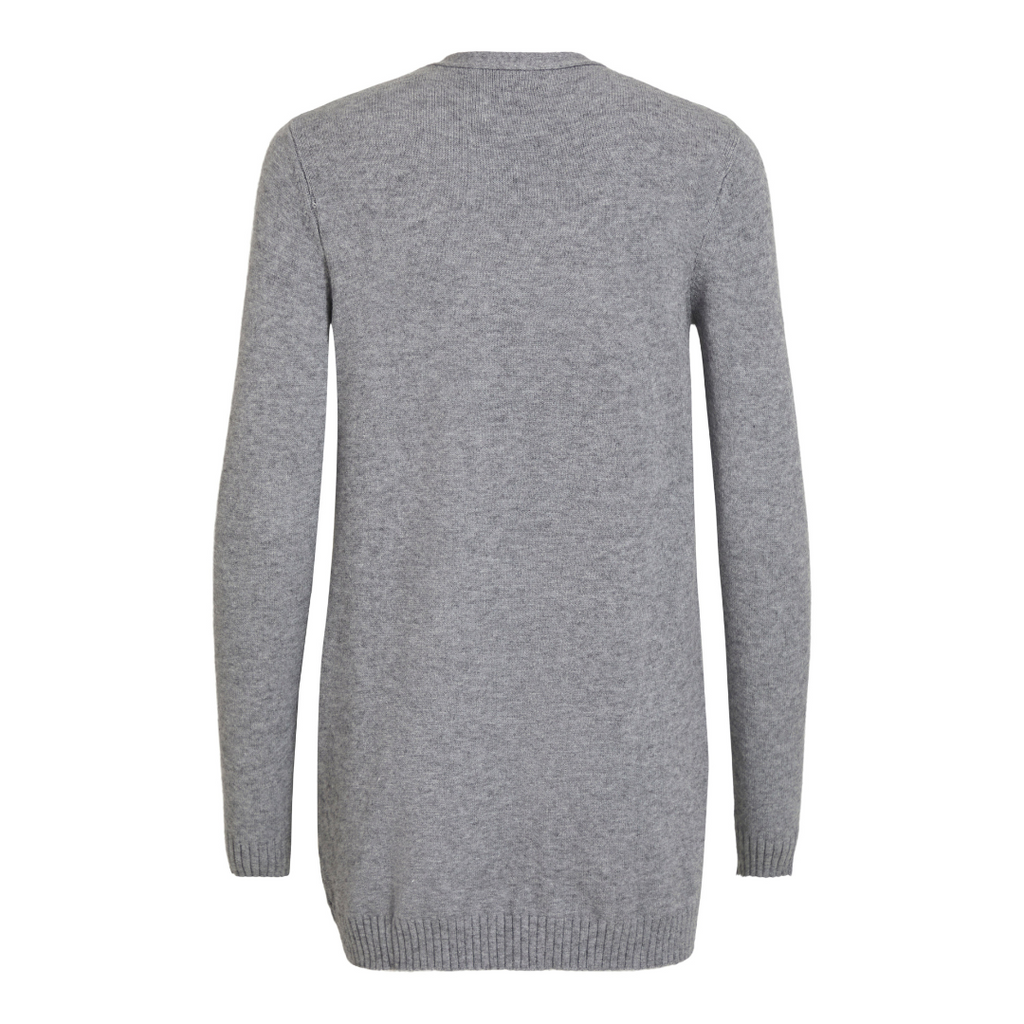 VILA - CARDIGAN - RIL 14044041 - MEDIUM GREY MELANGE