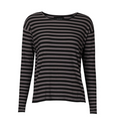 LIBERTÉ - BLUSE - NATALIA 22060 - BLACK/DARK GREY STRIPE