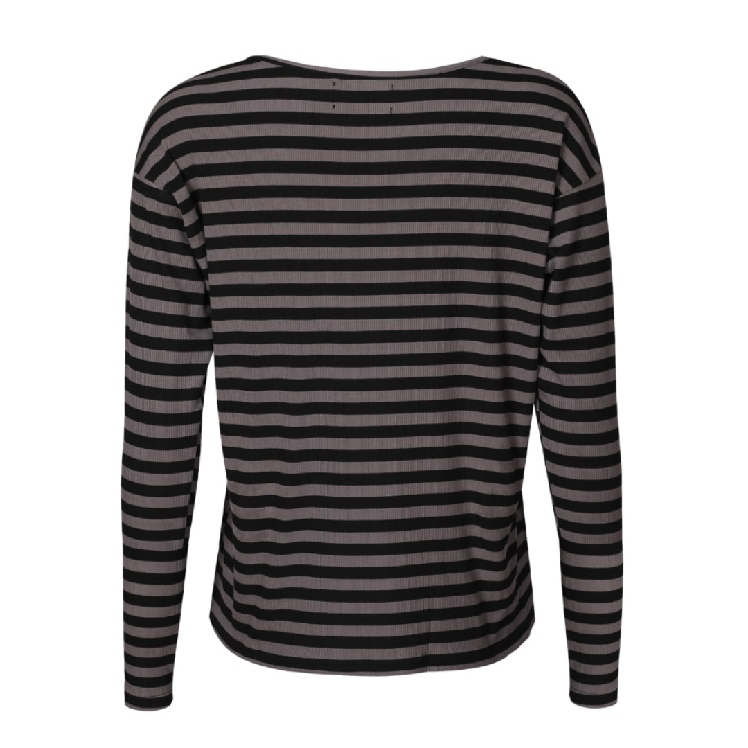 LIBERTÉ - BLUSE - NATALIA 22060 - BLACK/DARK GREY STRIPE