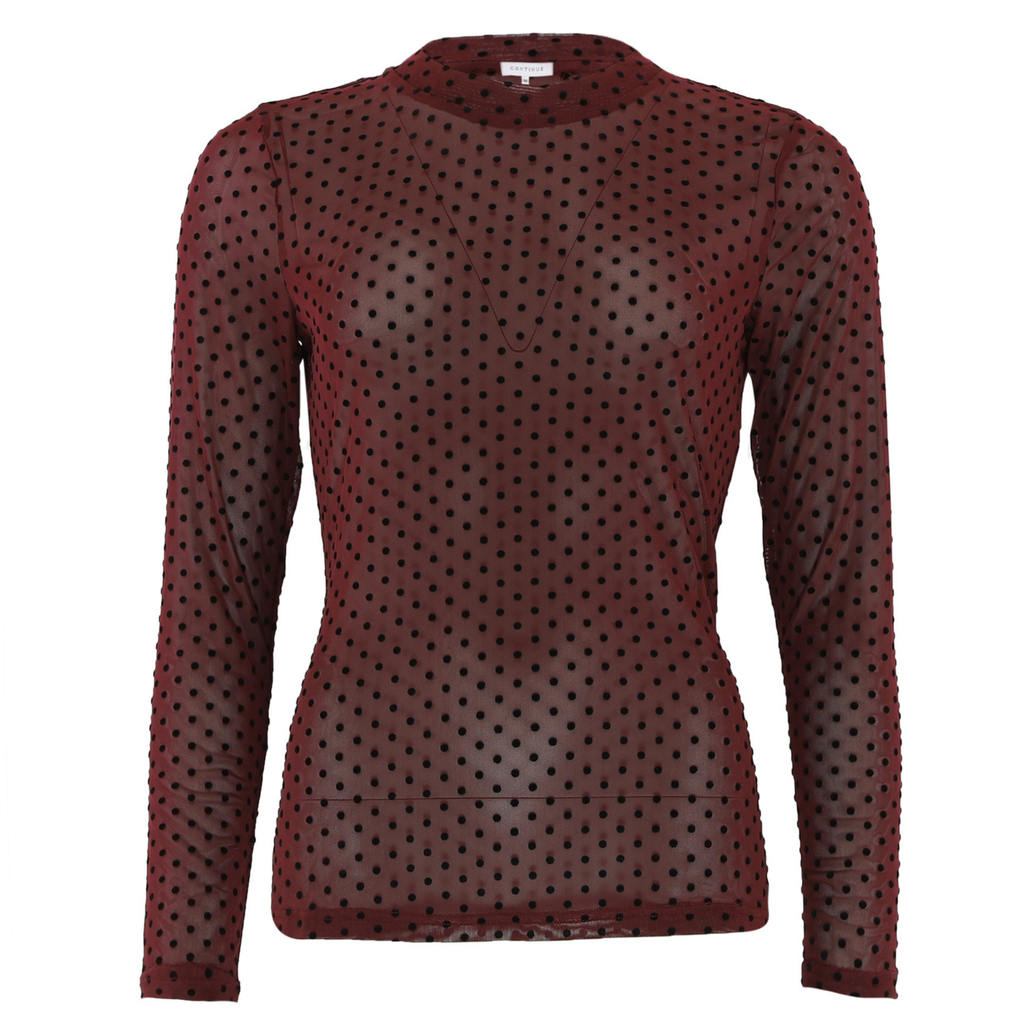 CONTINUE - MESHBLUSE - ANNIE 15067 - BORDEAUX DOT
